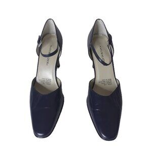 Naturalizer Navy Blue Mary Jane Leather Pump Heels 11M
